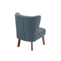 Adele Living Chair|アデル リビングチェア|ブルー (脚部:ダークブラウン)