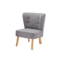 Adele Living Chair|アデル リビングチェア|グレー(脚部:ナチュラル)