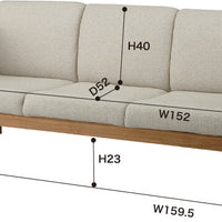 AZUMAYA|3P Sofa|Weyde