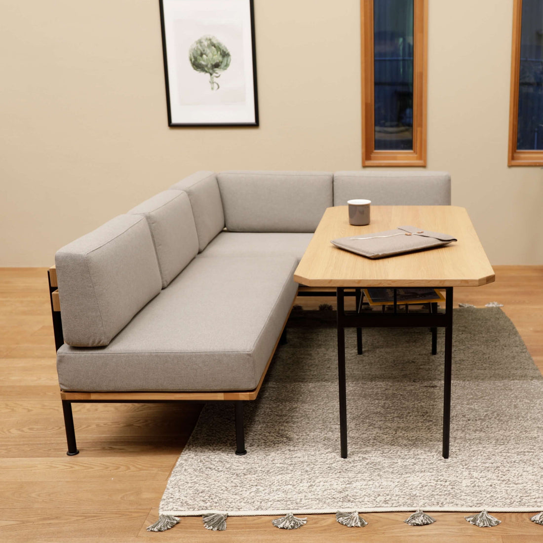 GLAM|Arm Sofa|アームソファ|ライトグレー