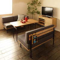 GLAM|2P SOFA|チャコールグレー