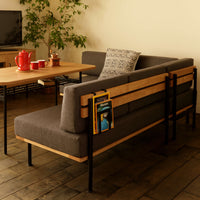 GLAM|2P SOFA|チャコールグレー