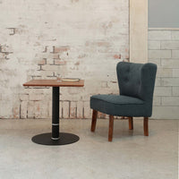 Adele Living Chair|アデル リビングチェア|ブルー (脚部:ダークブラウン)