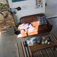 AZUMAYA|2P Sofa|Mirrored