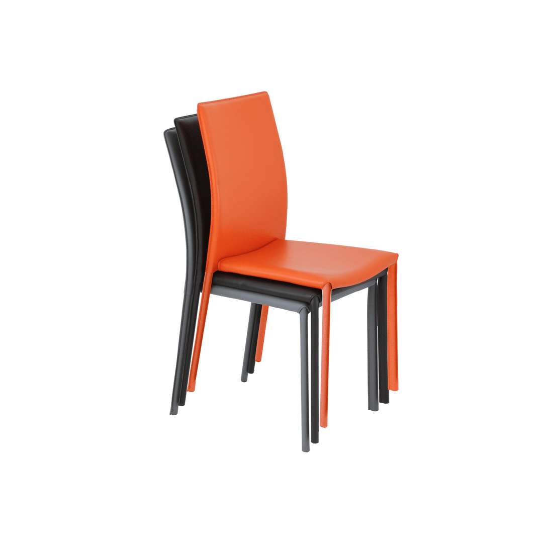Bright Stacking Chair｜ブライトスタッキングチェア｜オレンジ【2脚セット】